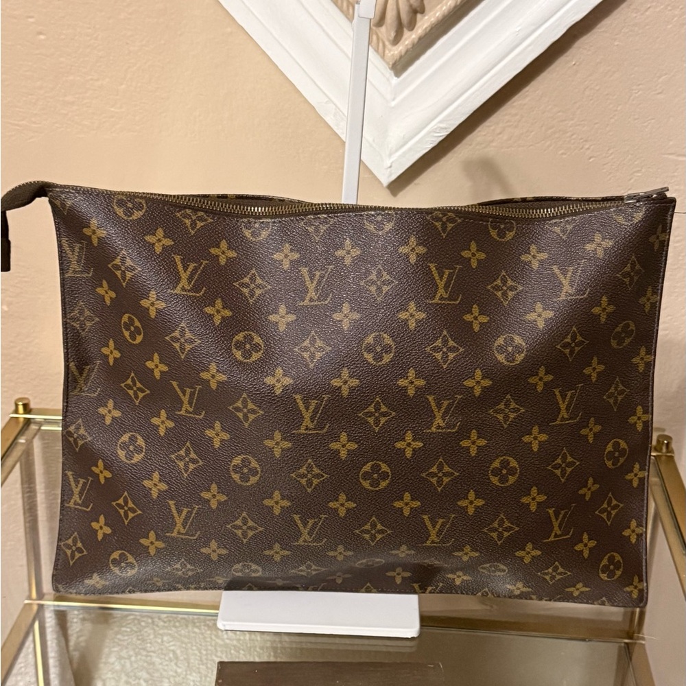 Louis Vuitton Monogram Brown large cosmetics Bag